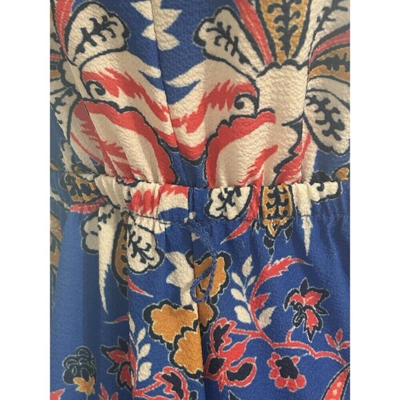 Kiki Larue Vibrant Short Sleeve Hi Lo Ruffle Dress Size Medium - Picture 8 of 11